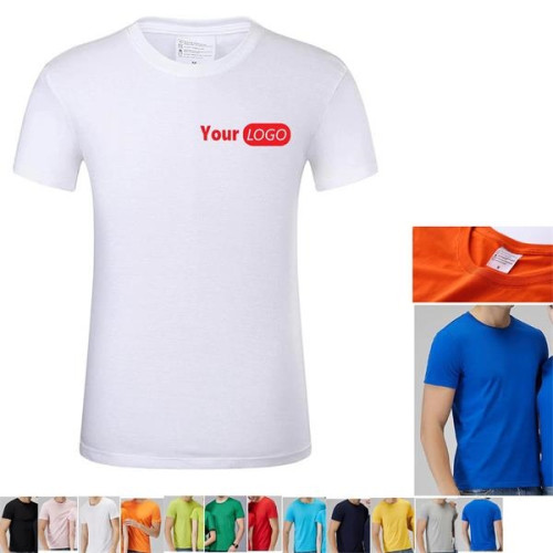 100% Cotton Comfortable Crew Neck Short-Sleeve T-Shirt