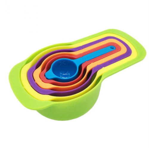 Rainbow 6-piece Measuring Spoon Set, 6in1 Baking Tool